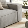Restore 2-Piece Performance Fabric Upholstered Modular Loveseat in Pewter