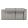 Restore 2-Piece Performance Fabric Upholstered Modular Loveseat in Pewter