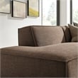 Restore 2-Piece Performance Fabric Upholstered Modular Loveseat in Mocha