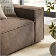 Restore 2-Piece Performance Fabric Upholstered Modular Loveseat in Mocha