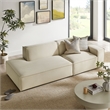 Restore 2-Piece Performance Fabric Upholstered Modular Loveseat in Ecru