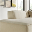 Restore 2-Piece Performance Fabric Upholstered Modular Loveseat in Ecru