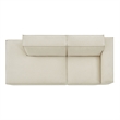 Restore 2-Piece Performance Fabric Upholstered Modular Loveseat in Ecru