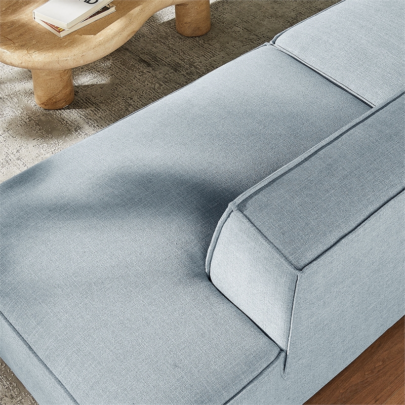 Restore 2-Piece Performance Fabric Upholstered Modular Loveseat in Sky
