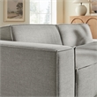 Restore 2-Piece Performance Fabric Upholstered Modular Loveseat in Pewter