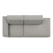 Restore 2-Piece Performance Fabric Upholstered Modular Loveseat in Pewter
