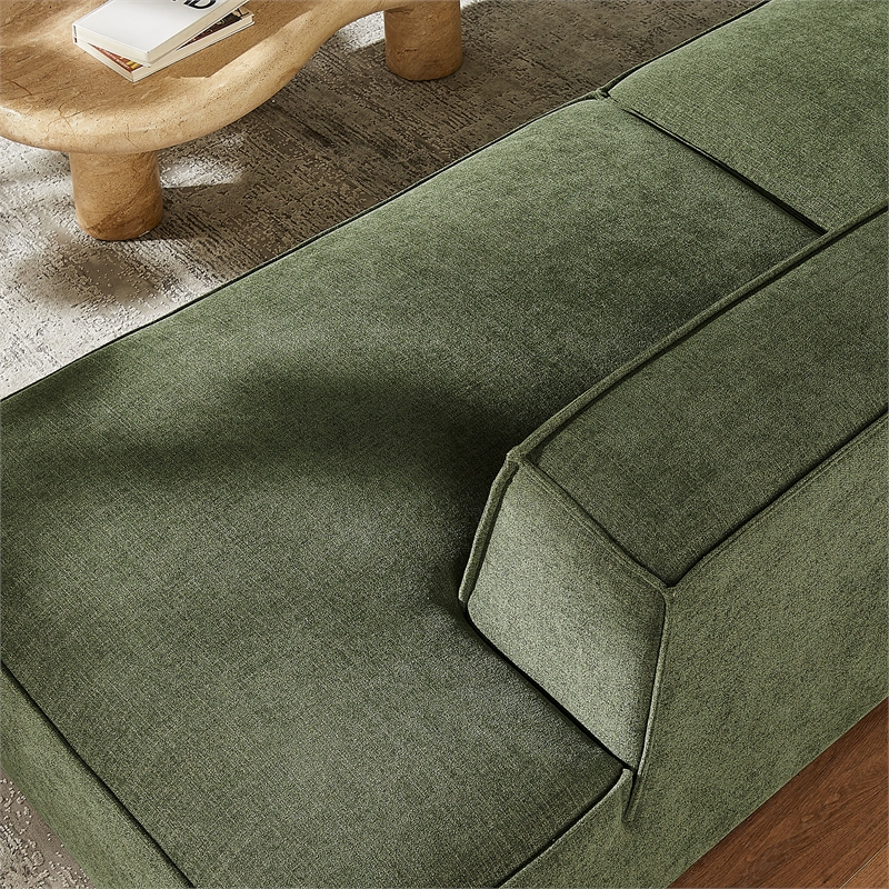 Restore 2-Piece Performance Fabric Upholstered Modular Loveseat in Foliage