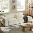 Restore 2-Piece Performance Fabric Upholstered Modular Loveseat in Ecru