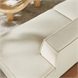 Restore 2-Piece Performance Fabric Upholstered Modular Loveseat in Ecru