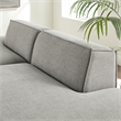 Restore 2-Piece Performance Fabric Upholstered Modular Loveseat in Pewter