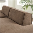 Restore 2-Piece Performance Fabric Upholstered Modular Loveseat in Mocha