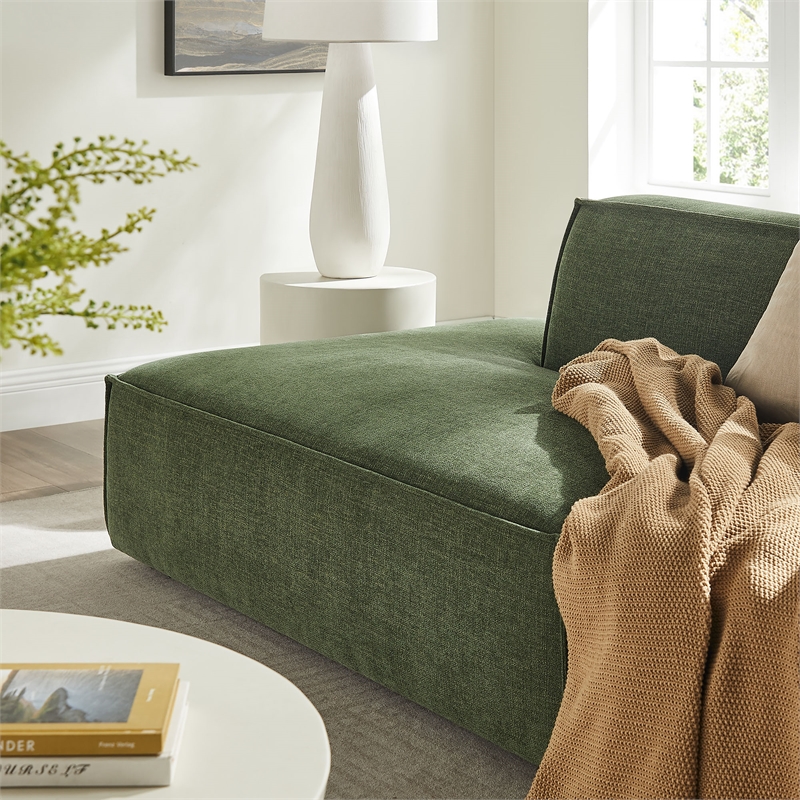 Restore 2-Piece Performance Fabric Upholstered Modular Loveseat in Foliage