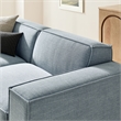 Restore 3-Piece Performance Fabric Upholstered Modular Loveseat with Ottoman