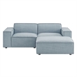 Restore 3-Piece Performance Fabric Upholstered Modular Loveseat with Ottoman