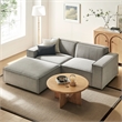 Restore 3-Piece Performance Fabric Upholstered Modular Loveseat with Ottoman