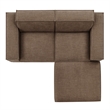 Restore 3-Piece Performance Fabric Upholstered Modular Loveseat with Ottoman