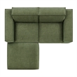 Restore 3-Piece Performance Fabric Upholstered Modular Loveseat with Ottoman
