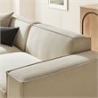 Restore 3-Piece Performance Fabric Upholstered Modular Loveseat with Ottoman