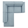 Restore 3-Piece Performance Fabric Upholstered Modular L-Shaped Sectional Sofa