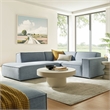 Restore 3-Piece Performance Fabric Upholstered Modular L-Shaped Sectional Sofa