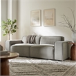 Restore 2-Piece Performance Fabric Upholstered Modular Loveseat in Pewter