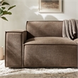 Restore 2-Piece Performance Fabric Upholstered Modular Loveseat in Mocha