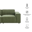Restore 2-Piece Performance Fabric Upholstered Modular Loveseat in Foliage
