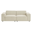 Restore 2-Piece Performance Fabric Upholstered Modular Loveseat in Ecru