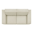Restore 2-Piece Performance Fabric Upholstered Modular Loveseat in Ecru