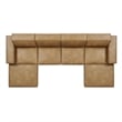 Restore 6-Piece Vegan Leather Modular Sectional Sofa in Toast