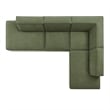 Restore 4-Piece Fabric Upholstered Modular L-Shaped Armless Sectional Sofa