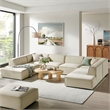 Restore 6-Piece Performance Fabric Upholstered U-Shaped Sectional Sofa