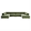 Restore 6-Piece Performance Fabric Upholstered U-Shaped Sectional Sofa