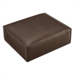 Restore Vegan Leather Modular Ottoman in Espresso