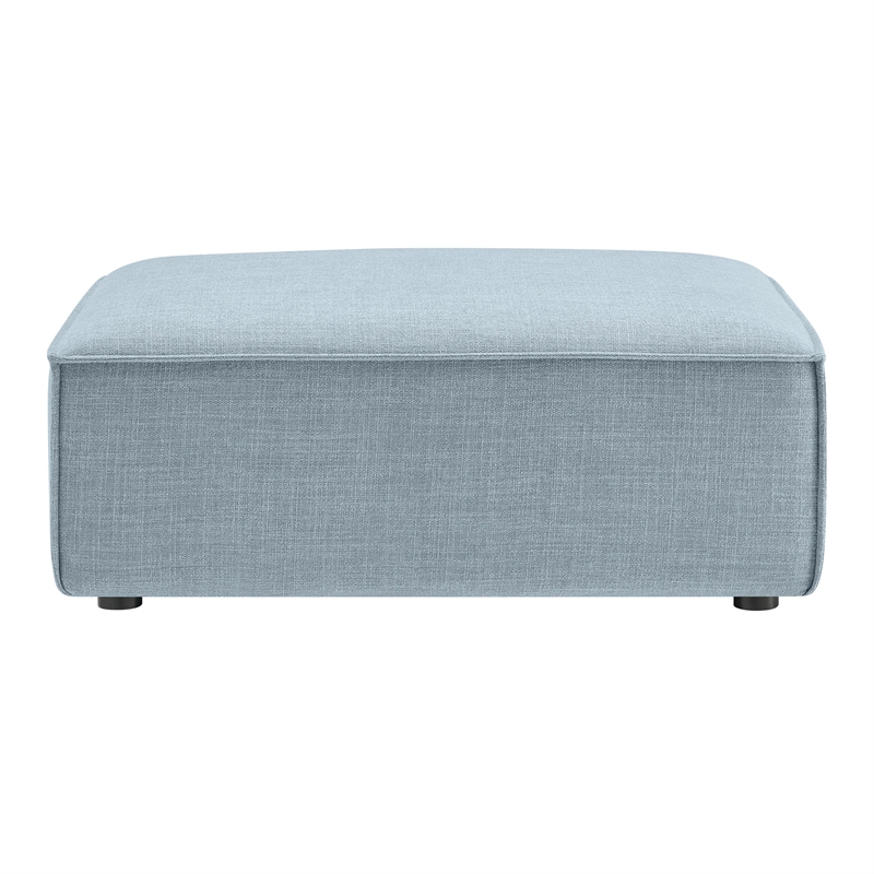 Restore Performance Fabric Upholstered Modular Ottoman in Sky