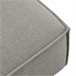 Restore Performance Fabric Upholstered Modular Ottoman in Pewter