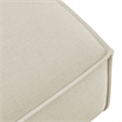 Restore Performance Fabric Upholstered Modular Ottoman in Ecru