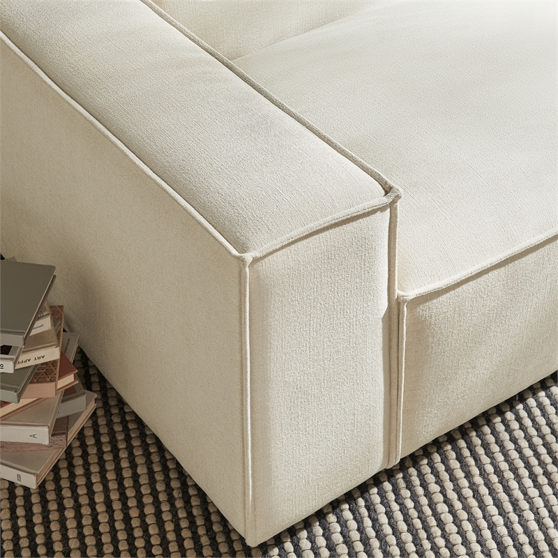 Restore Performance Fabric Upholstered Left-Facing Modular Lounge Chair