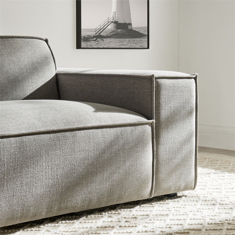 Restore Performance Fabric Upholstered Right-Facing Modular Lounge Chair