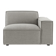 Restore Performance Fabric Upholstered Right-Facing Modular Lounge Chair