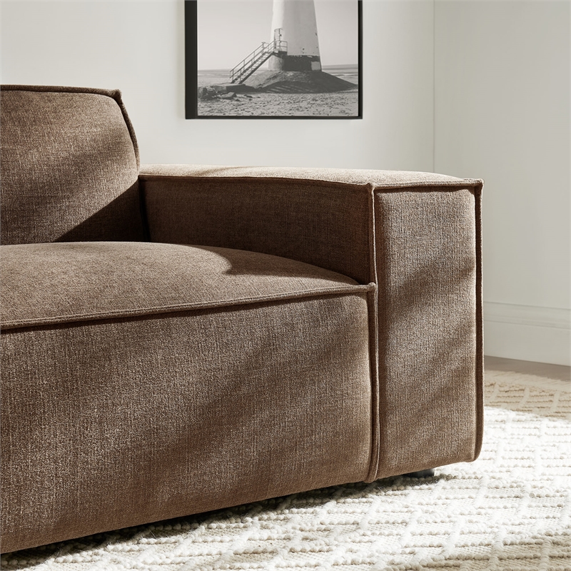 Restore Performance Fabric Upholstered Right-Facing Modular Lounge Chair