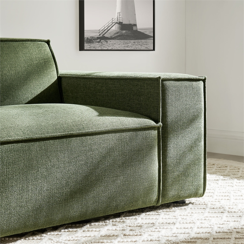 Restore Performance Fabric Upholstered Right-Facing Modular Lounge Chair