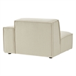 Restore Performance Fabric Upholstered Right-Facing Modular Lounge Chair