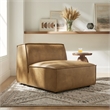 Restore Vegan Leather Armless Modular Chair in Toast