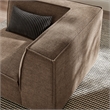 Restore Performance Fabric Upholstered Modular Corner Chair in Mocha