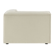 Restore Performance Fabric Upholstered Modular Corner Chair in Ecru