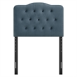 Annabel Stain-Resistant Performance Velvet Twin Headboard in Cadet Blue