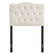 Annabel Stain-Resistant Performance Velvet Twin Headboard in Alabaster
