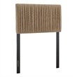 Eloise Stain-Resistant Performance Velvet Twin Headboard in Taupe
