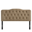 Annabel Stain-Resistant Performance Velvet Queen Headboard in Taupe